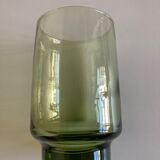 Set de 8 verres gobelets 1960 en verre vert