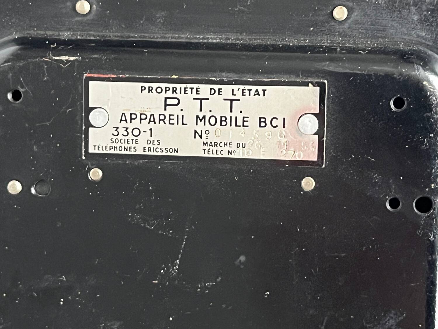 Old Bakelite telephone