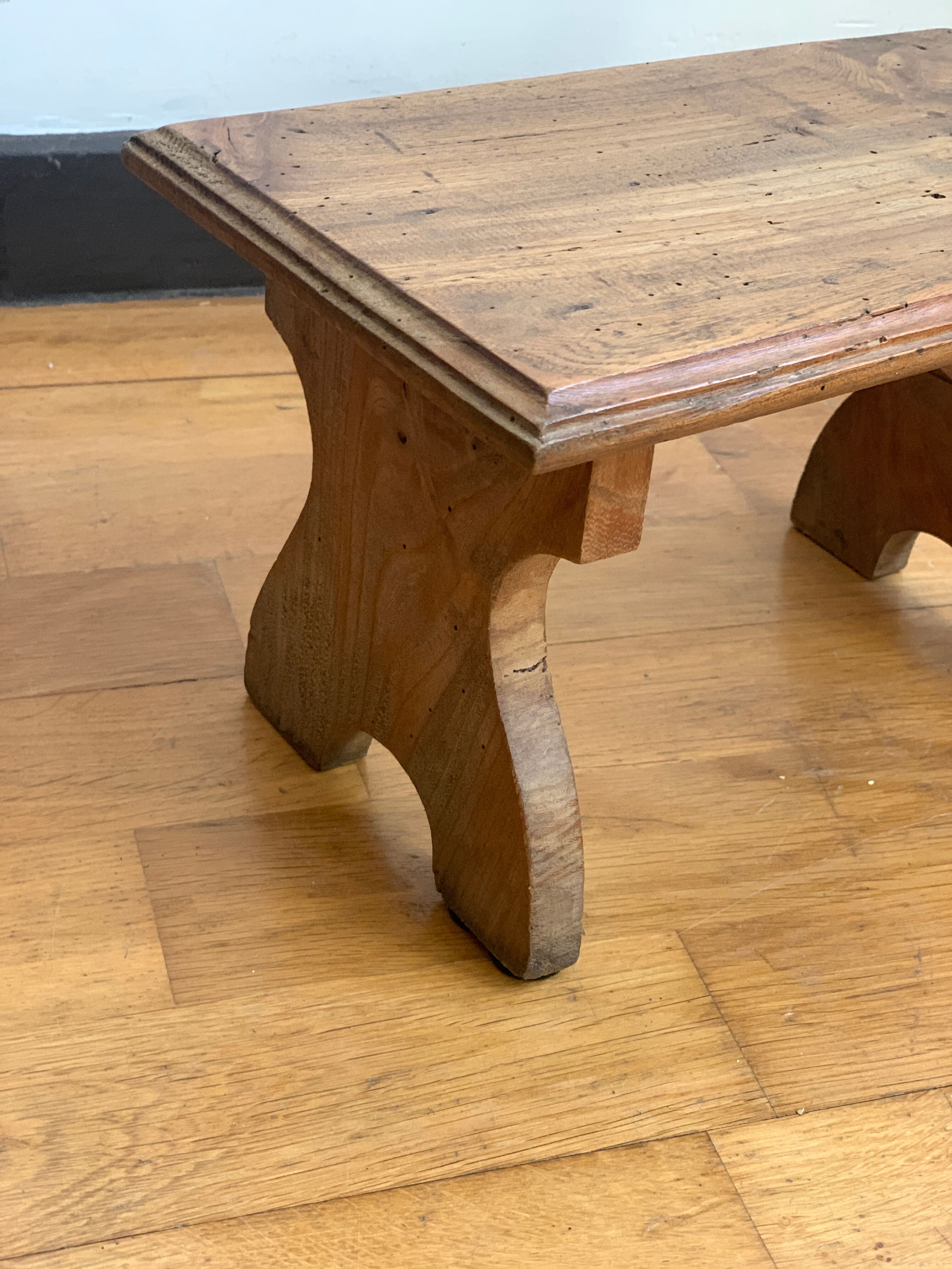 Wooden foot step