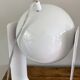 Vintage Table Lamp White Space Age Look Massive 90's design