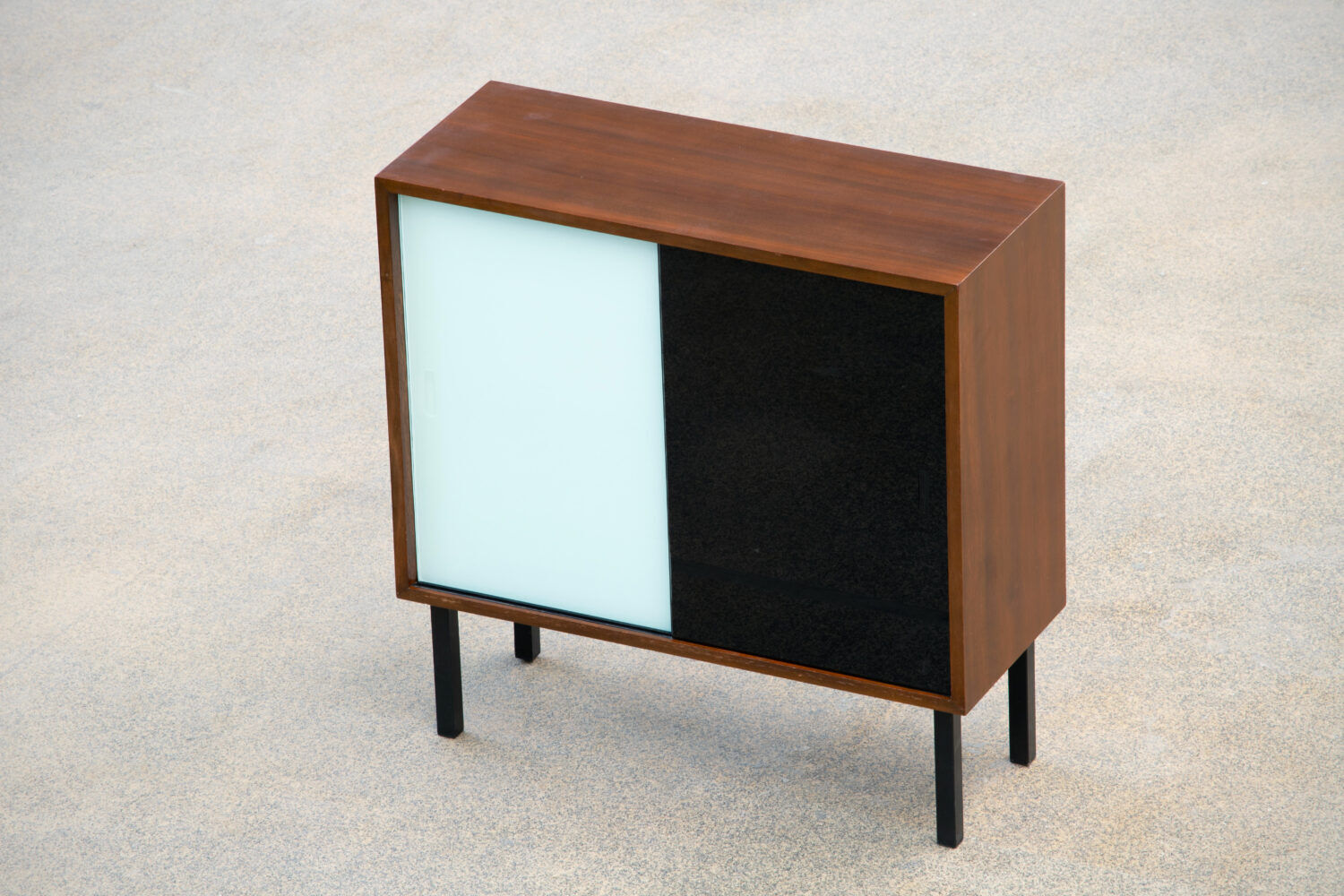 Meuble à vinyl bibliothèque scandinave en teck 1960