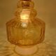 Amber glass pendant light