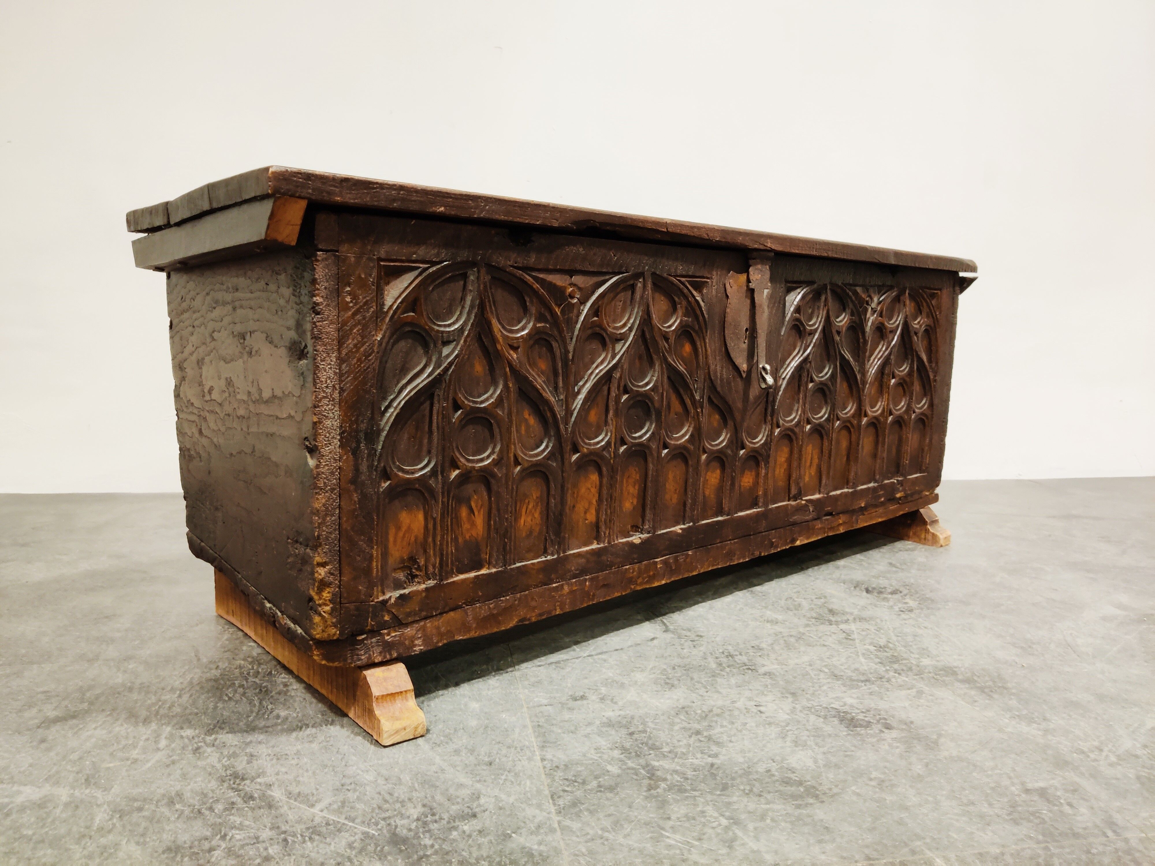 Gothic 16th century blanket chest