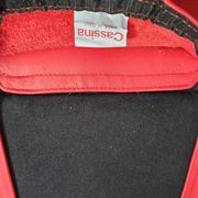 Suite de 6 chaises Cassina en cuir rouge