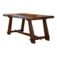 Brutalist table in elm by Aranjou 1950s