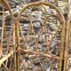 Vintage 4-sided rattan screen