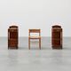 Pair Art Nouveau Nightstands with marble top by Paul Alexandre Dumas, Franc