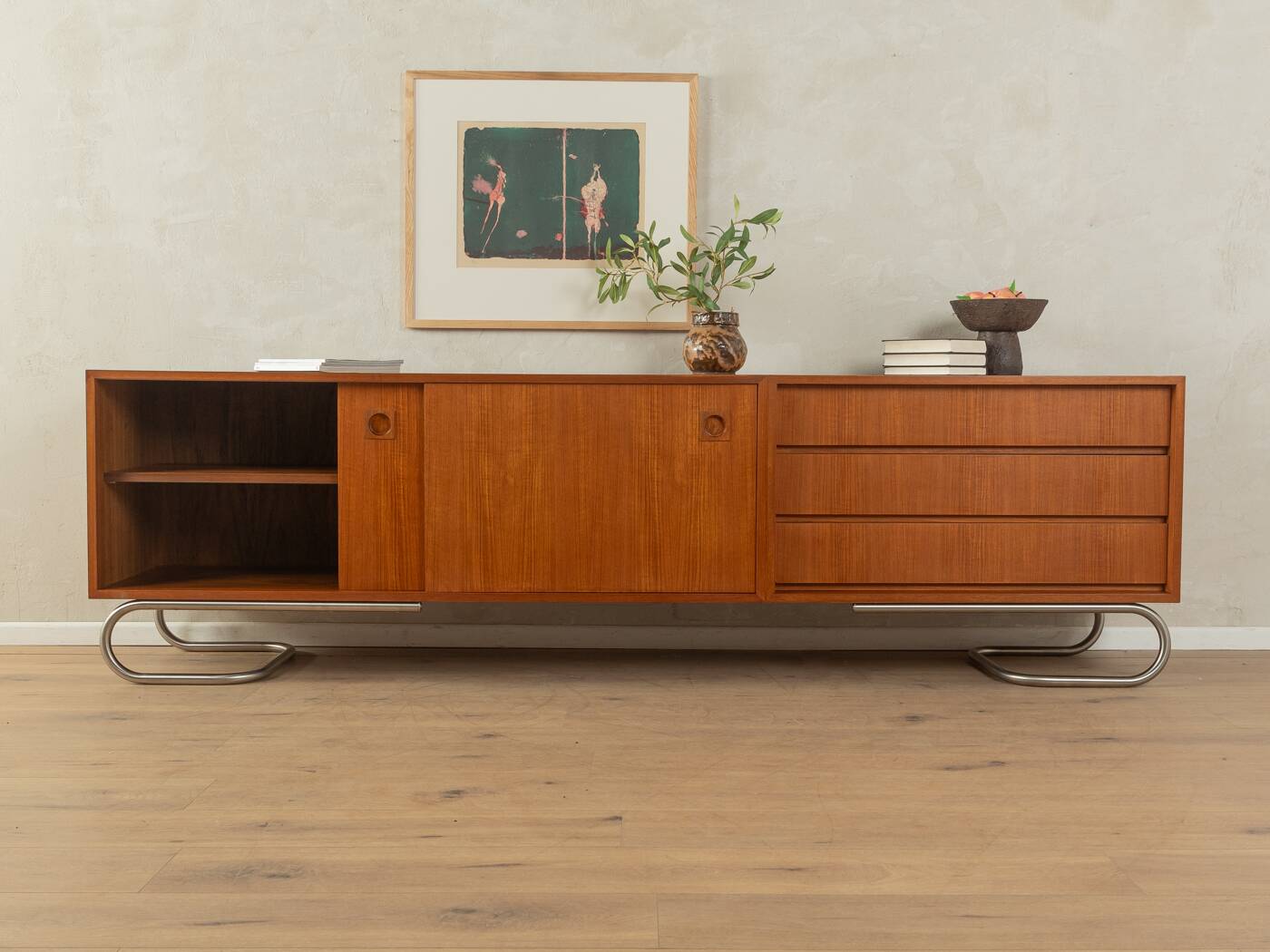 Buffet des années 1960 avec pieds Bauhaus