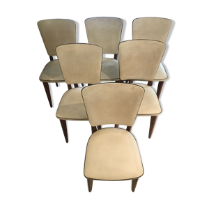 Suite de 6 chaises vintages
