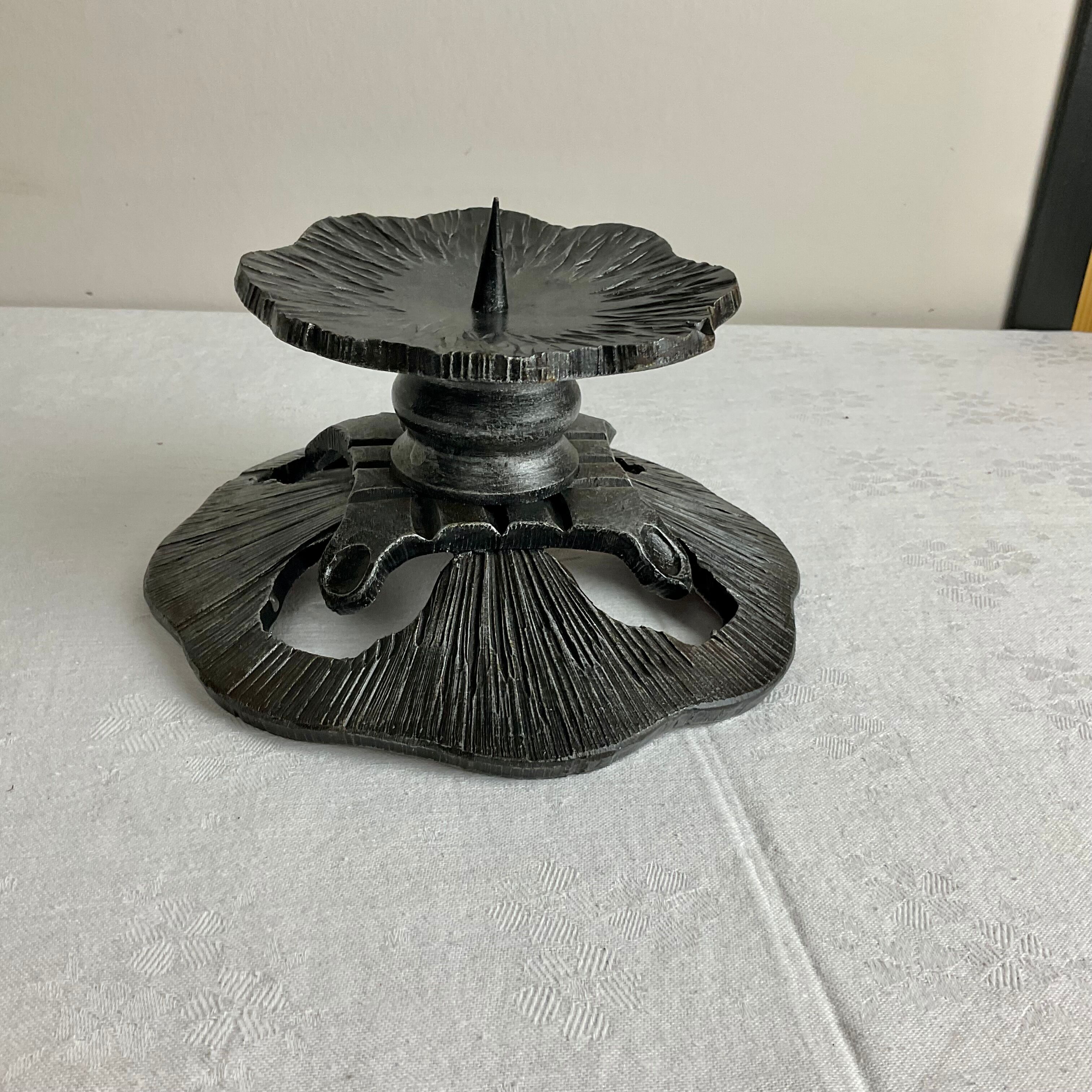 Very massive brutalist style candle holder