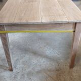 Large solid oak farmhouse table with two drawers 260 cm x 100 cm