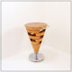 Cone-shaped kitchen unit with drawers