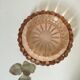 Pink molded glass ashtray
