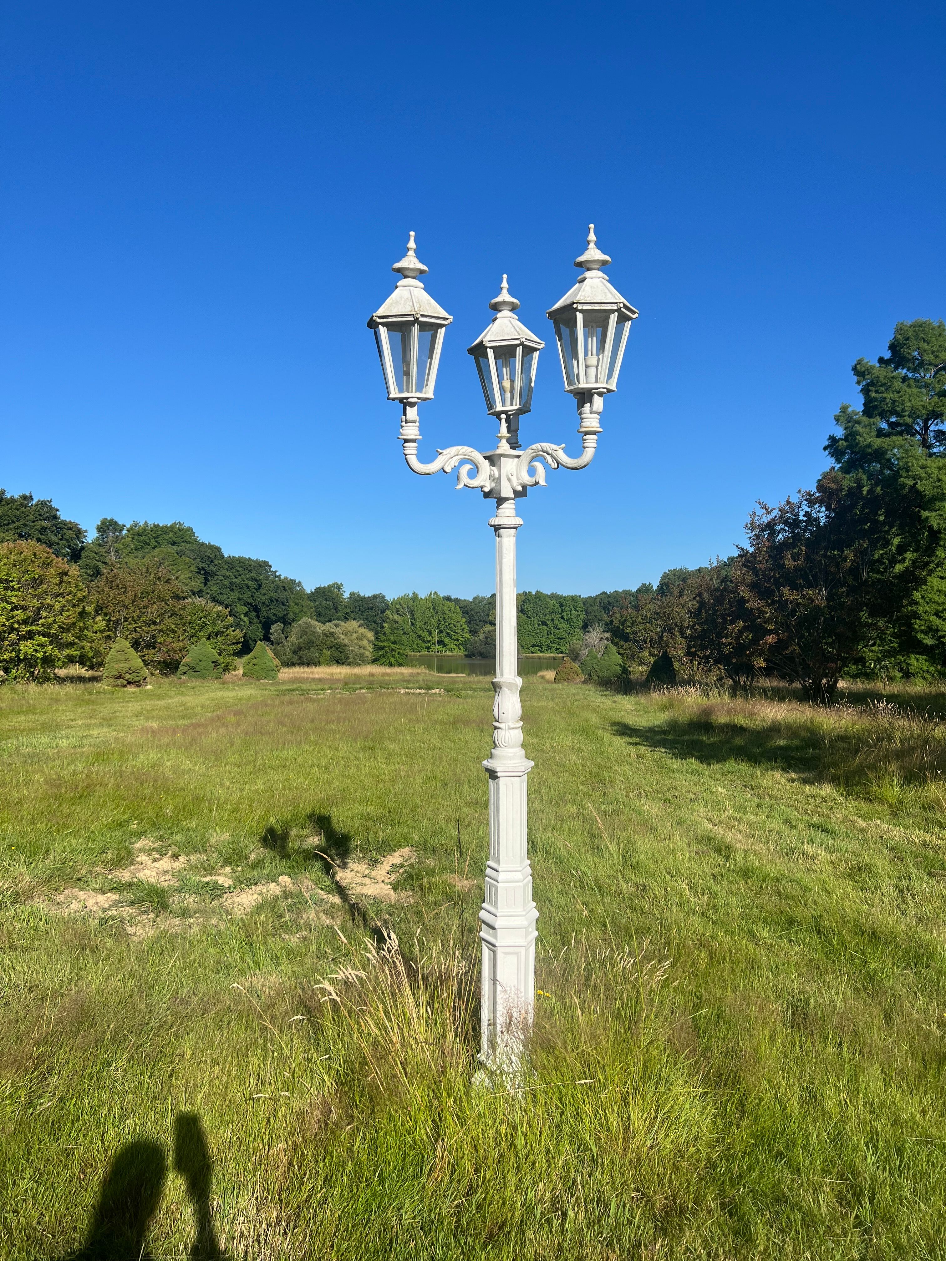 17 lampadaires en fonte