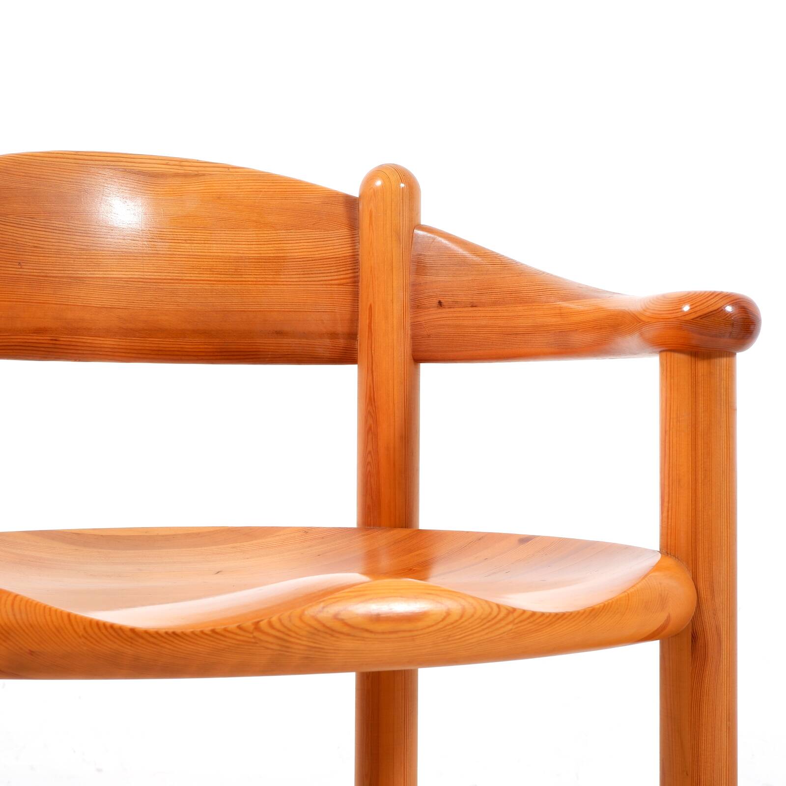 Set of 6 solid pinewood armchairs by Rainer Daumiller for Hirtshals Sawmill