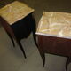 Paire de chevets de style Louis XV relooking Shou sugi ban