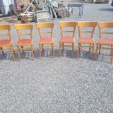 6 bistro chairs from the 40s