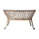 Cradle in rattan and wicker vintage