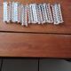 12 vintage crystal knife rests