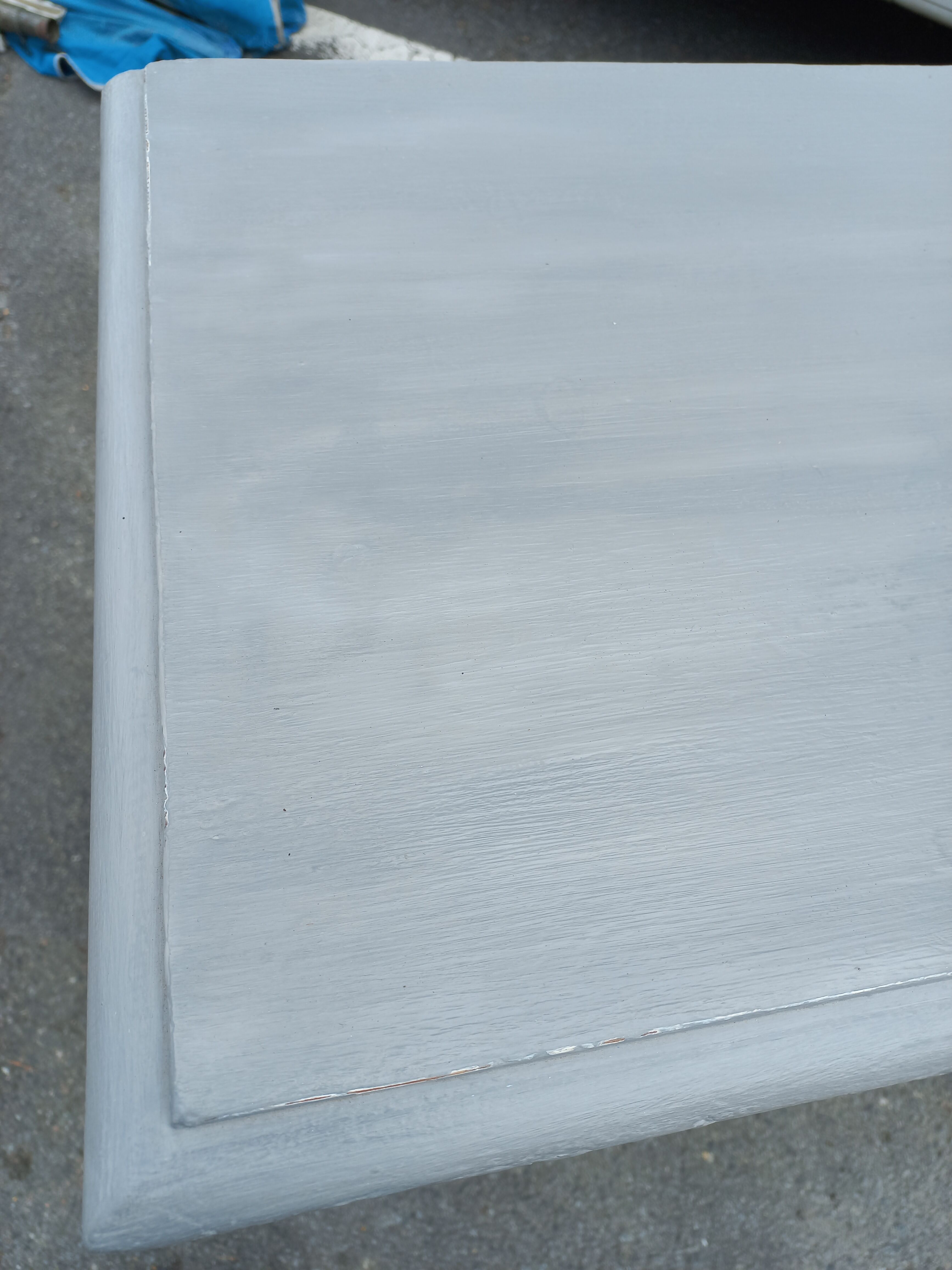 Parisian buffet old gray patina 2 doors 2 drawers