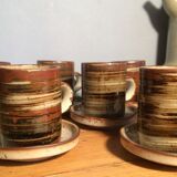 Coffee set in sandstone