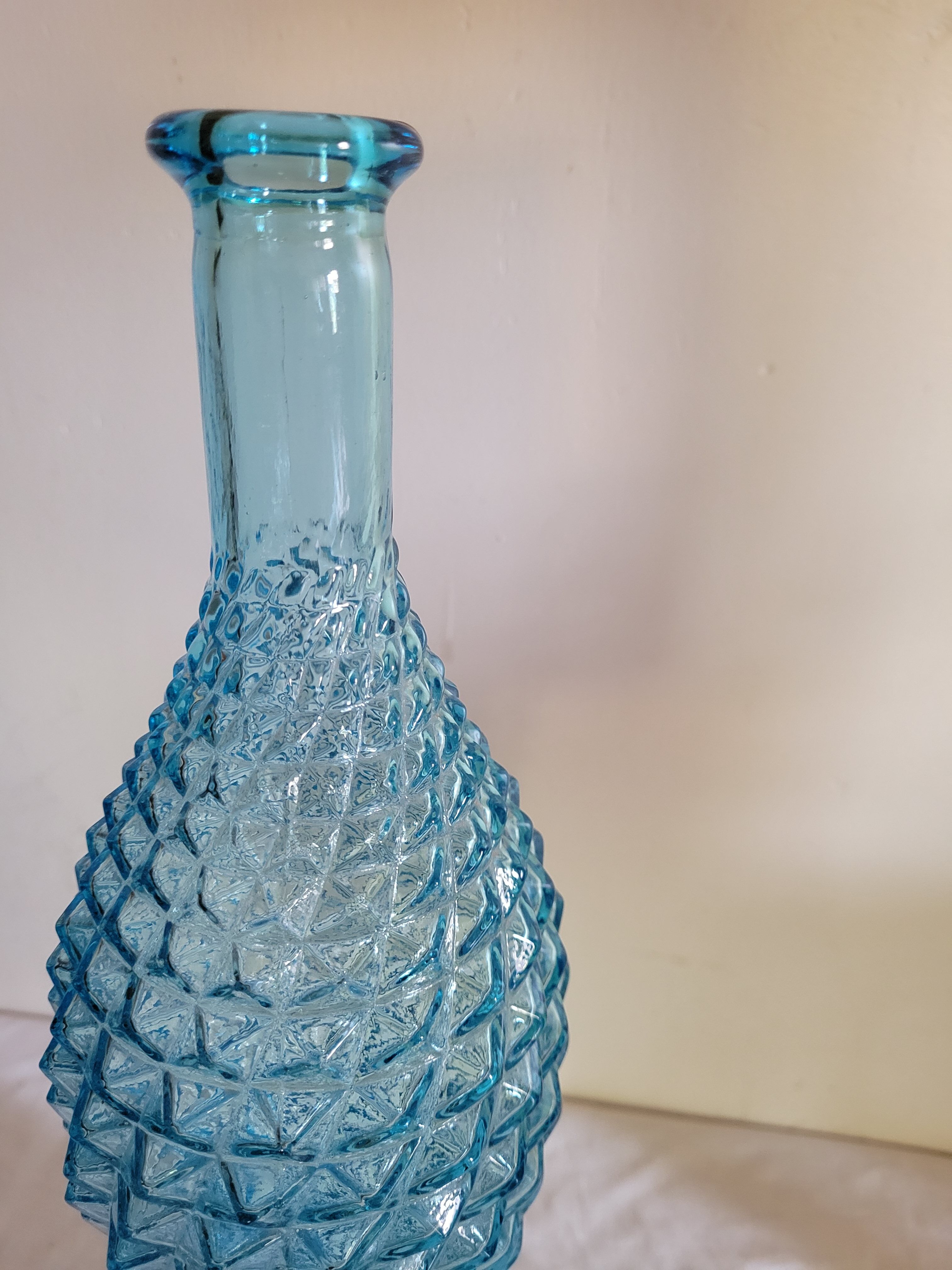 Blue Italian carafe