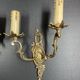 Paire d'applique en bronze de style Louis XV  hauteur 27 cm haut de douille