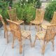 6 chaises en rotin