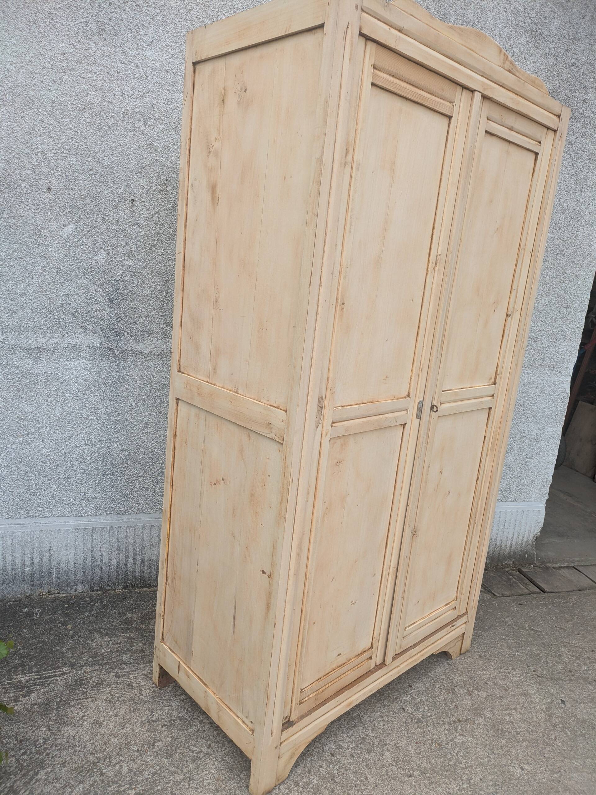 Natural wood cabinet