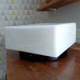 70s bakelite and opaline ceiling light signed Vianne