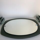 Veca mirror and 2 matching Veca wall lights made in Italy