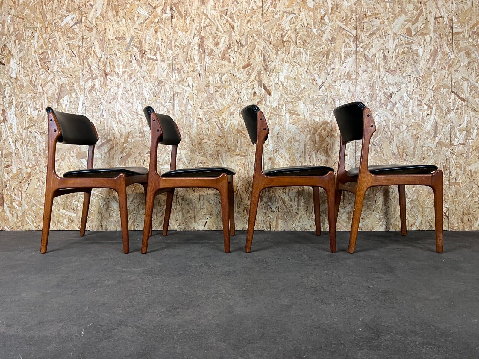 4 70s chairs teak dining chair erik buch o.d. møbler denmark