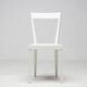 Lot de quatre chaises livia blanches, Gio Ponti