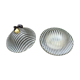 Peil & Putzler "Zebra" Glass Ceiling / Wall Lights — Pair, 1970s