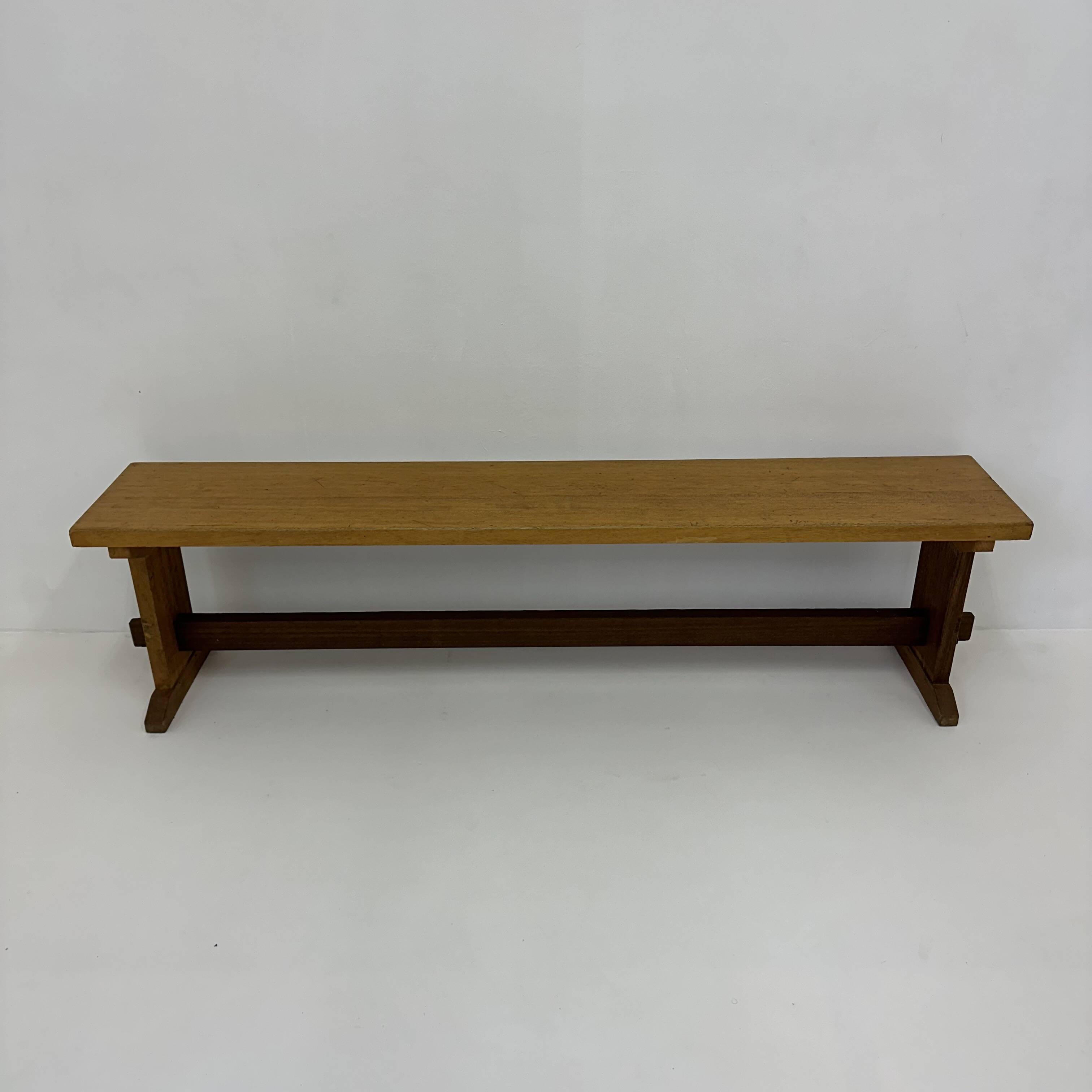 Vintage wooden school bench , 1970’s
