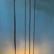 Suspension cascade Space Age Mid-Century / luminaire vintage