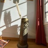 Gold metal umbrella stand