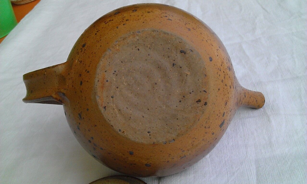 Charles Gaudry's sandstone teapot, Saint Amand sandstone of Puysaye