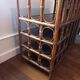 Vintage rattan vinyl cabinet