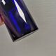 Huge blue glass vase by Otto Brauer for Holmegaard Denmark 1960s