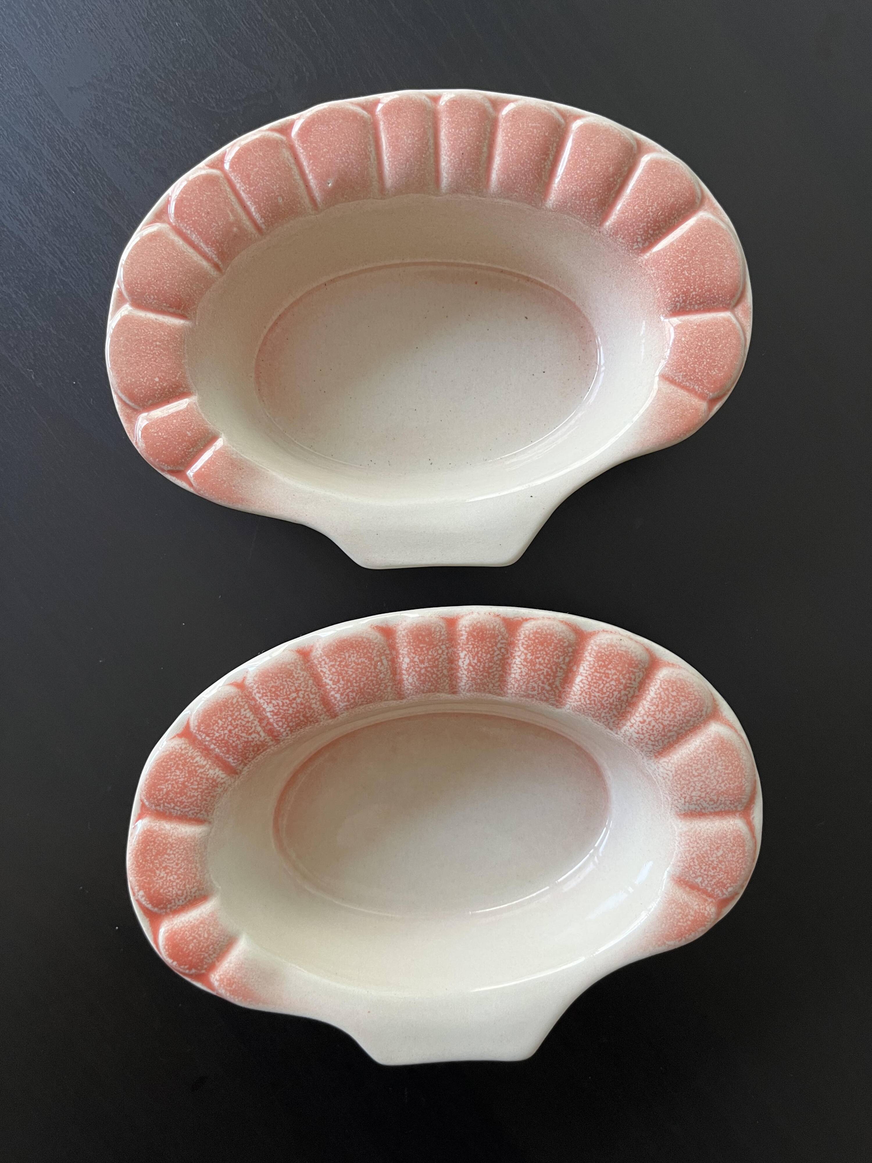 Lot de 2 ramequins Charles Amand rose orangé