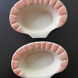Set of 2 Charles Amand orange-pink ramekins