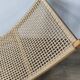 Woven teak sun lounger/ deck chair