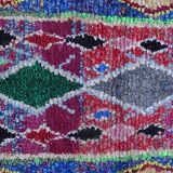 Authentic Moroccan Berber carpet kilim boucherouite 205X120 cm T46202