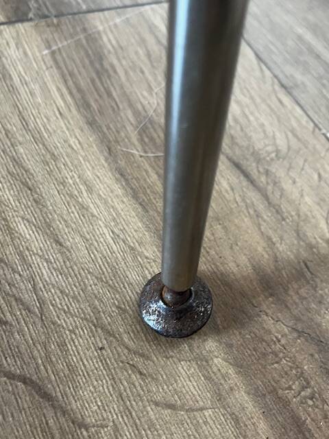 Yamakado chair, chrome and yellow skai