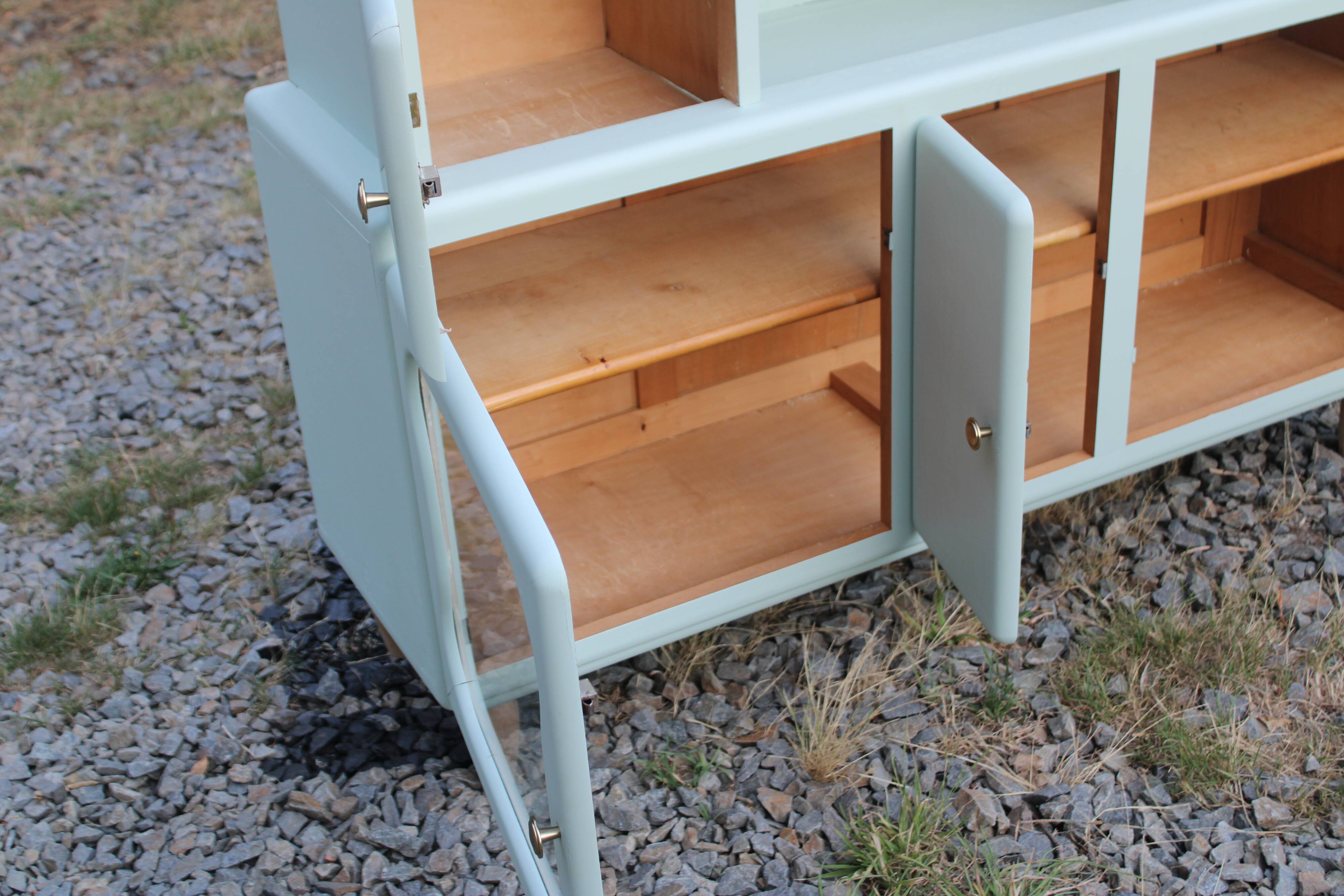 Renovated vintage buffet – Celadon Green Libéron