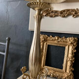 Old gilded bronze lamp