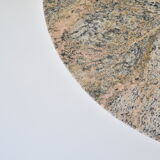 Round dining table in granite from Italy, 1970
