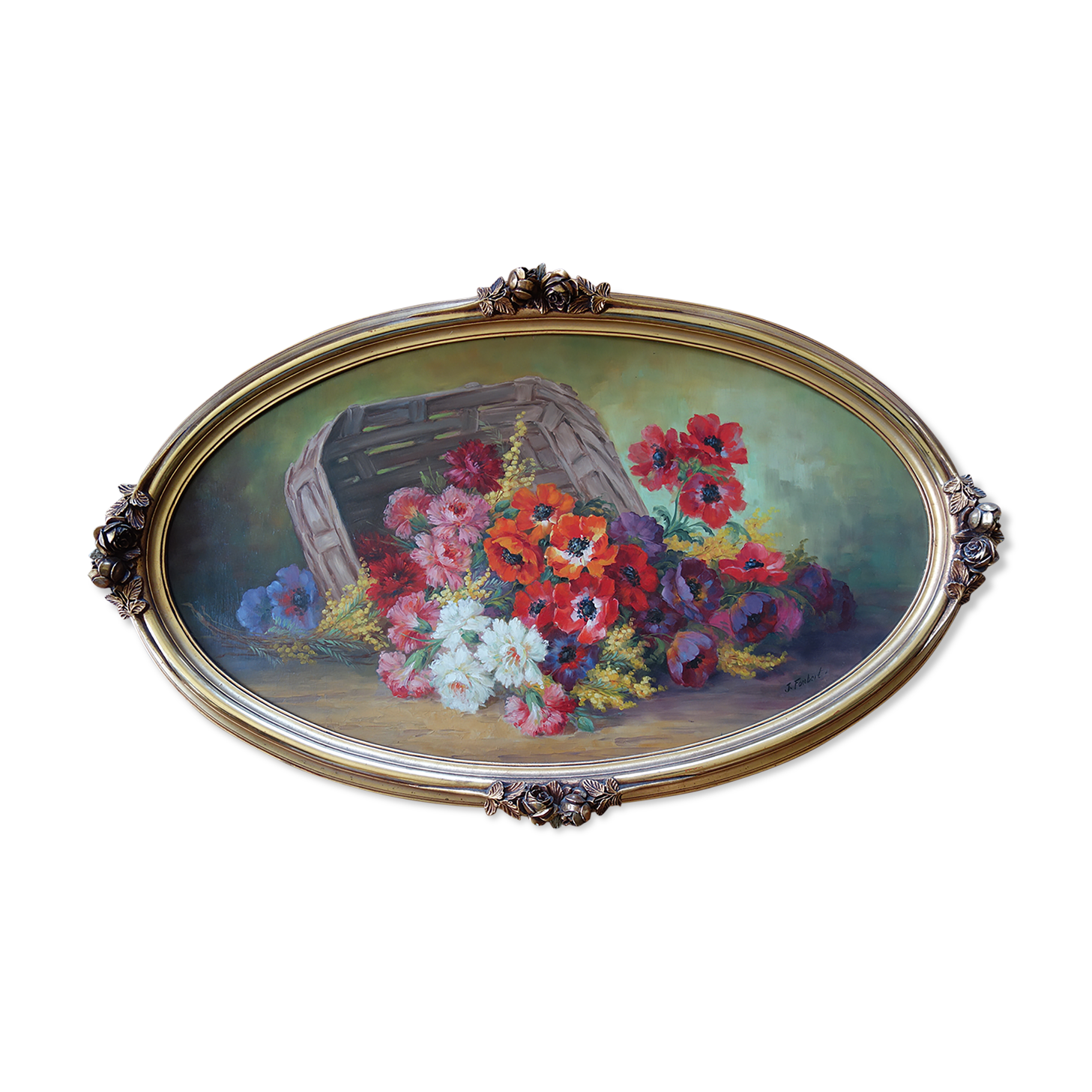 Table still life with flowers