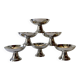 6 coupes à glace en inox Guy Degrenne, années 1970-1980